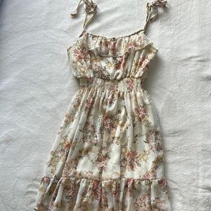 Off white floral dress